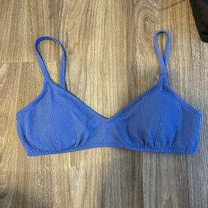 Aerie Blue Triangle Bikini Top